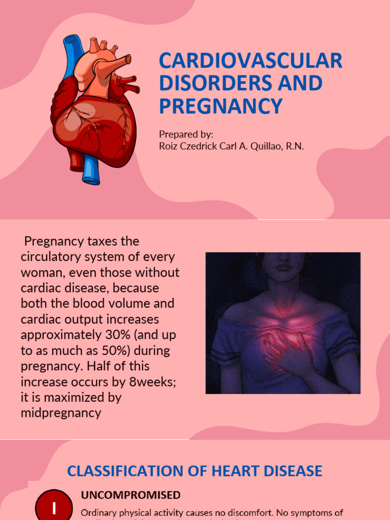 Week 3 - Cardiovascular Disorders in Pregnancy _ Rccaq | PDF ...