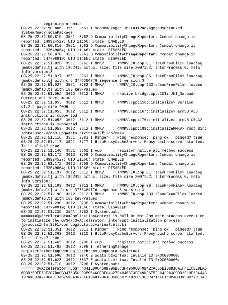 Log Analysis for App Initialization | PDF | Computer Programming ...