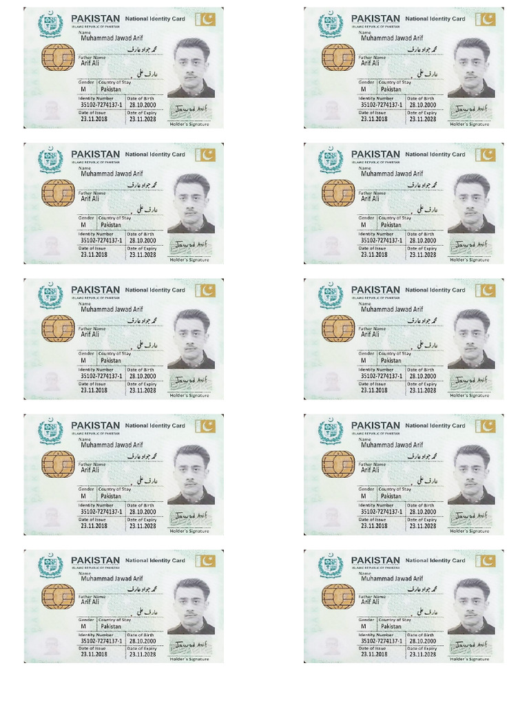 Jawad ID Card Final Format | PDF