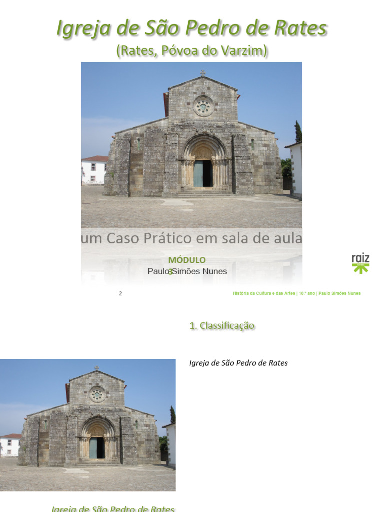 Igreja de São Pedro de Rates: História e Arte | PDF