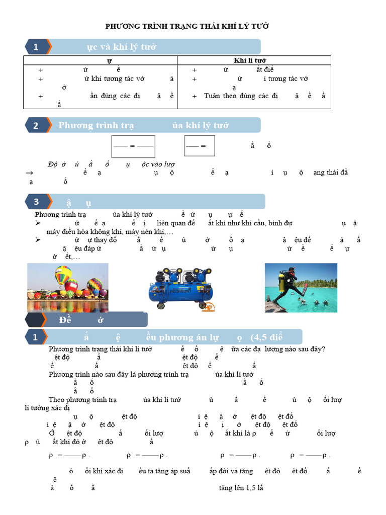 Phương Trình TR NG Thái Khí Lý Tư NG | PDF
