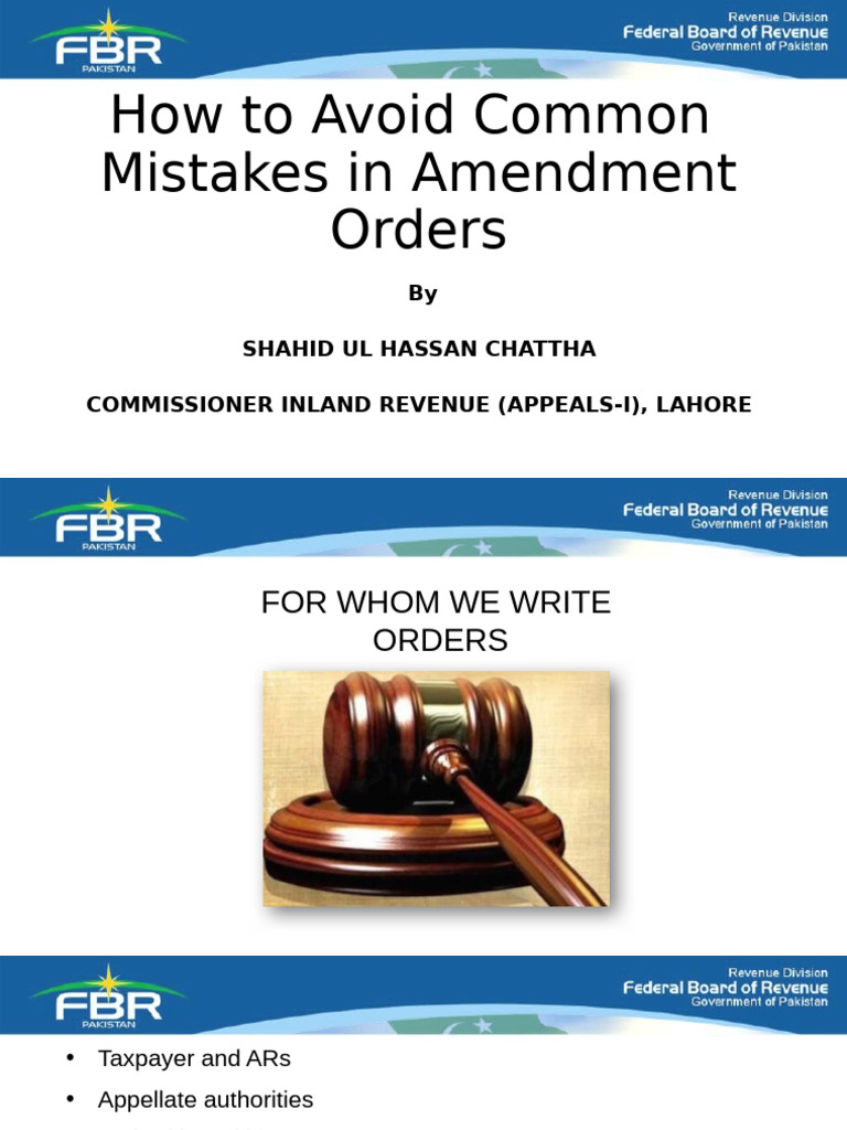 Improving Quality of Orders-Appeals | PDF | Taxes | Judgment (Law)
