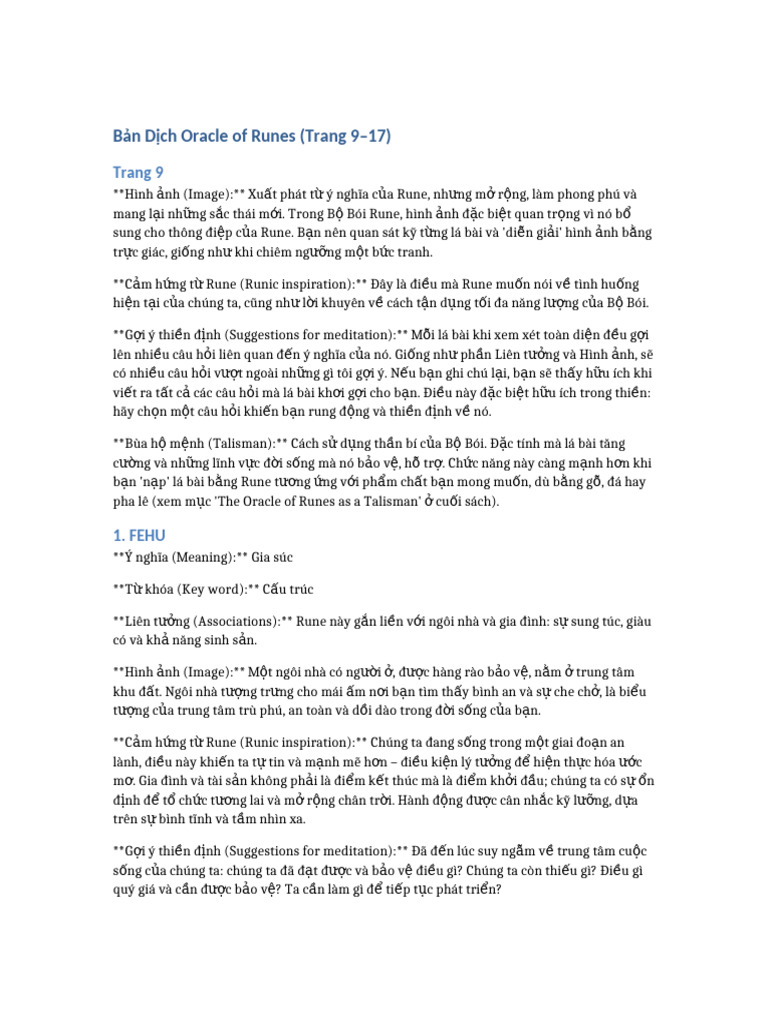 Oracle of Runes Trang 9 17 | PDF