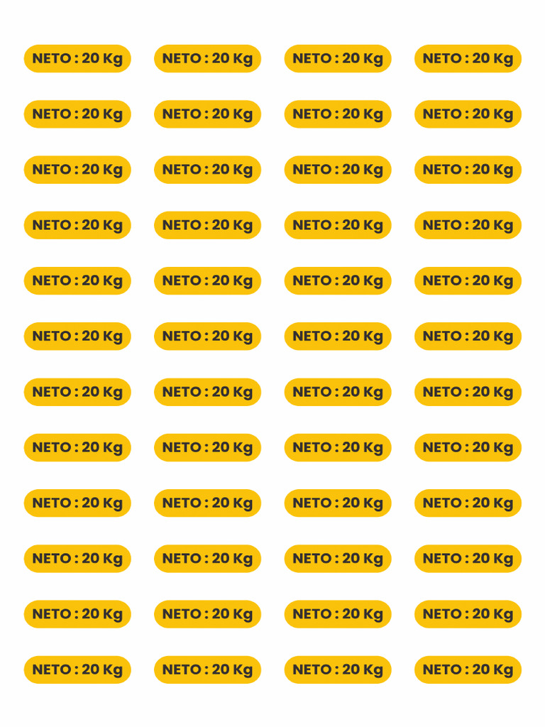 Print Stiker 20kg A4 | PDF