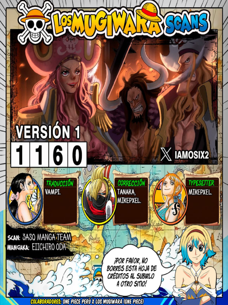 Manga One Piece Capítulo 1160 ''El Incidente de God Valley''.