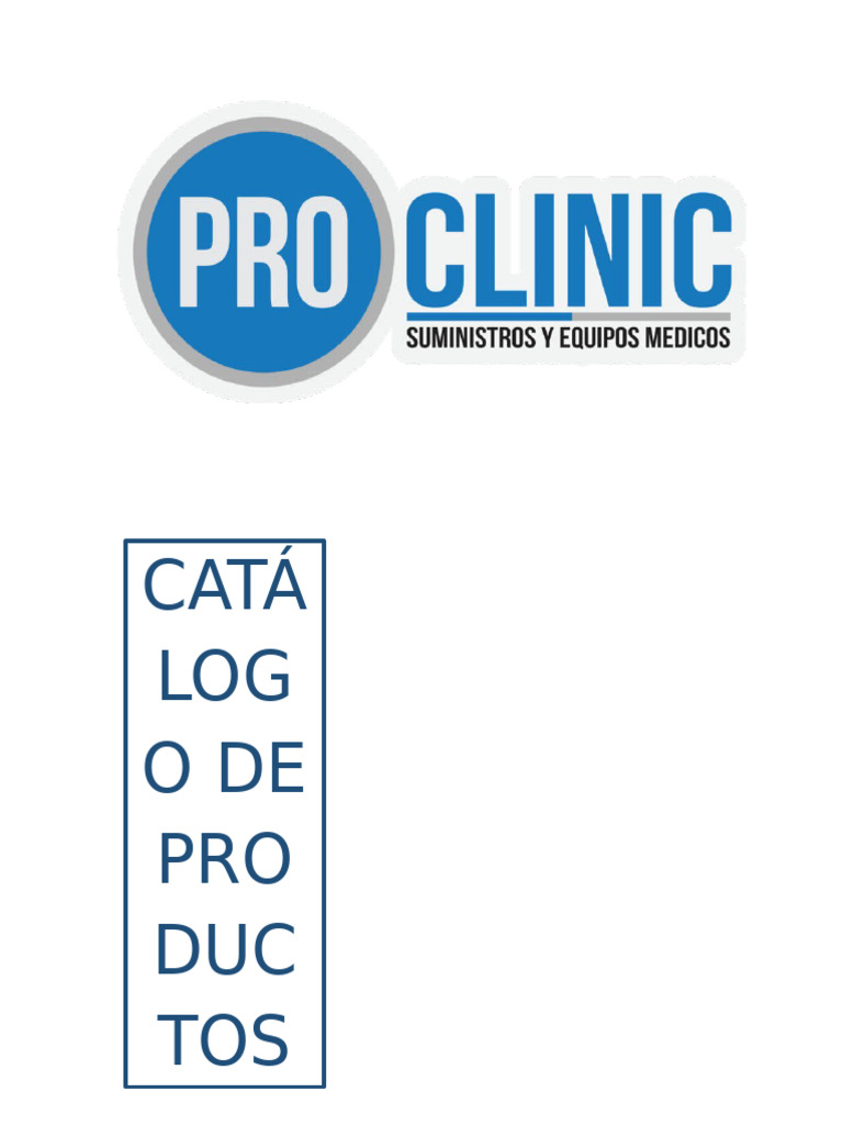 Catálogo de Productos Proclinic | PDF