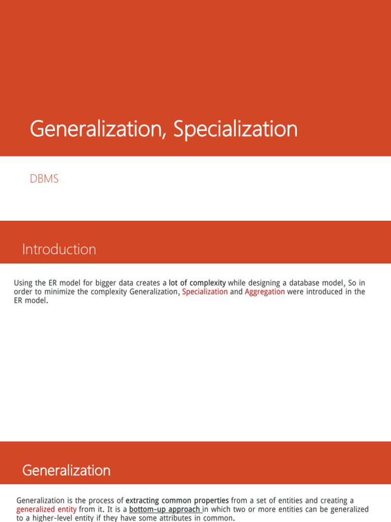 Dbms Gen Spec | PDF