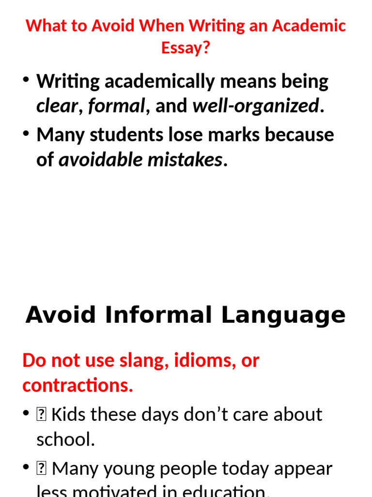 Avoid Common Academic Essay Mistakes | PDF | Essays | Plagiarism