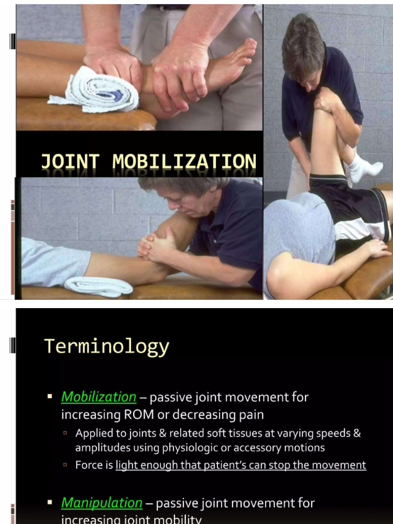 Joint Mobilization Introduction | PDF