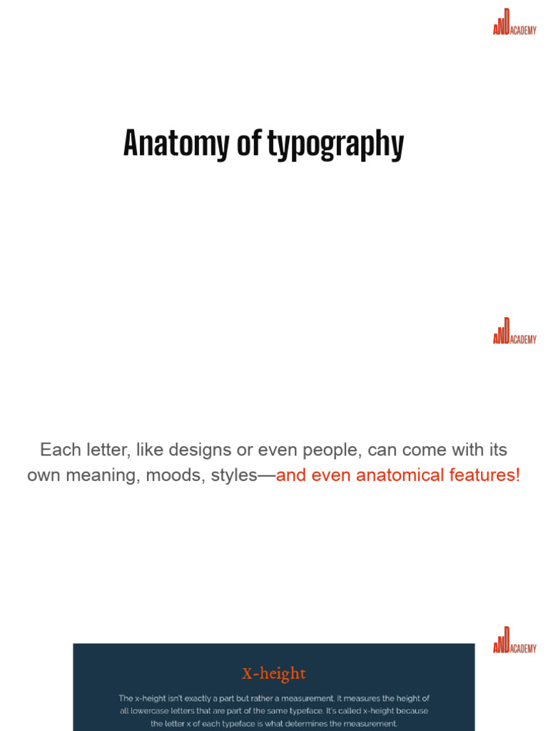 Anatomy of Typography | PDF