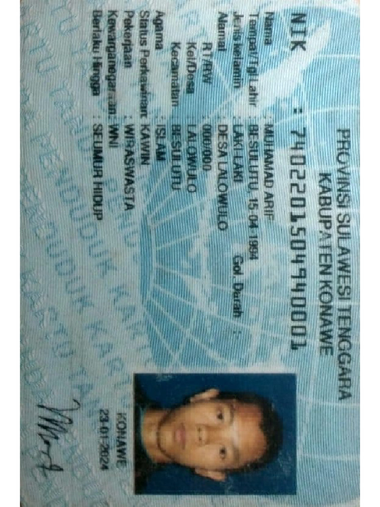 KTP Muhamad Arif | PDF