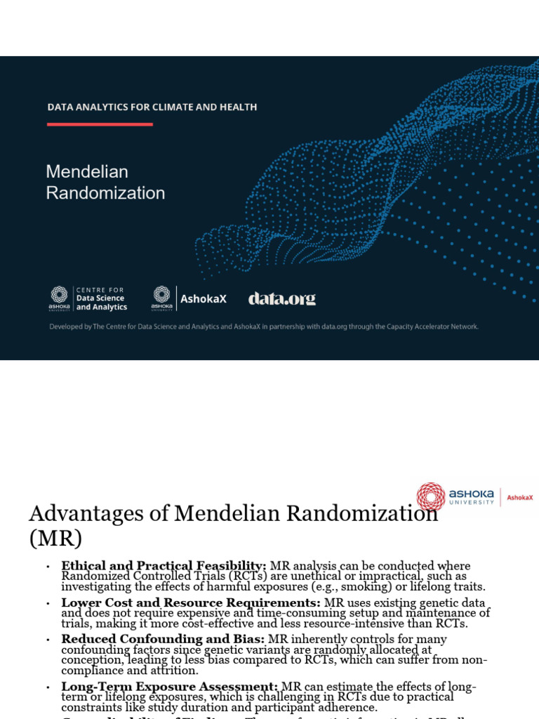 Advantages of Mendelian Randomization | PDF | Randomized Controlled ...