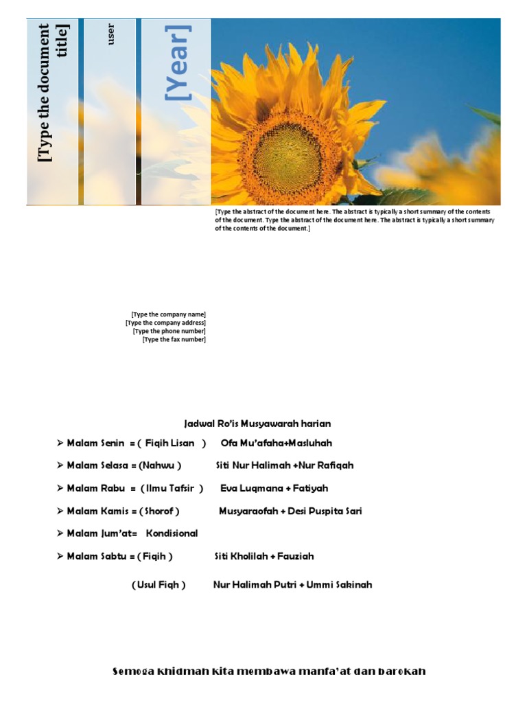 (Type The Company Name) (Type The Company Address) (Type The Phone Number) (Type The Fax Number