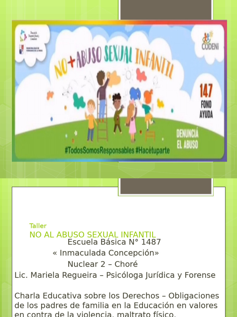 Prevención del Abuso Sexual Infantil | PDF | Abuso infantil | Abuso sexual