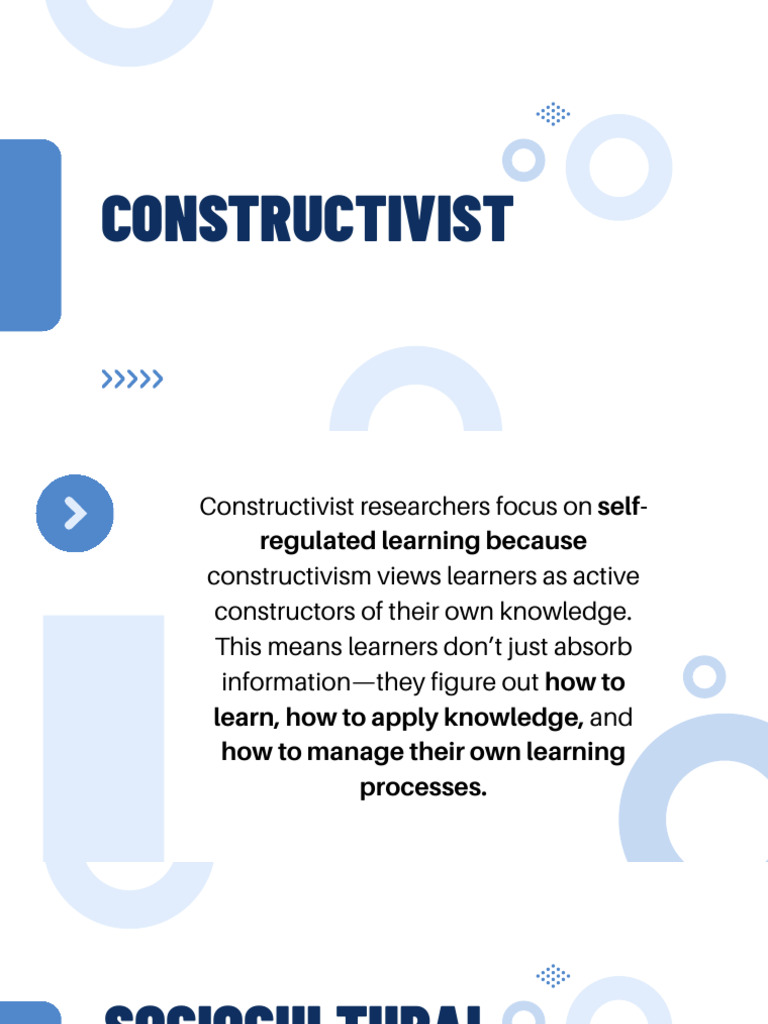Constructivist | PDF | Constructivism (Philosophy Of Education ...