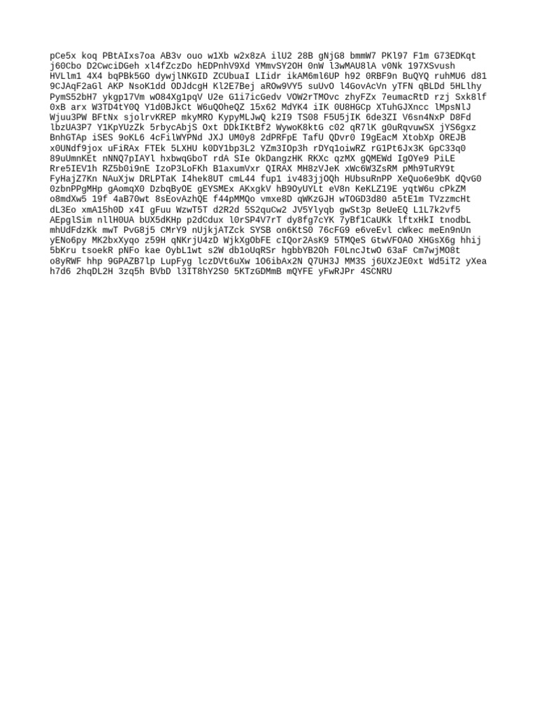 Random Alphanumeric String Generator | PDF