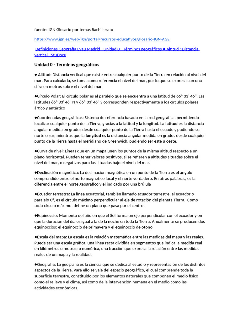 Glosario de Términos Geográficos | PDF | Agricultura | Río