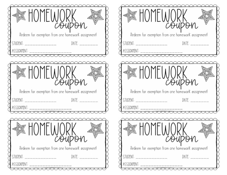 FREEHomeworkPasses 1 | PDF
