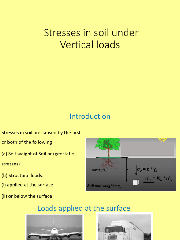 Soil Stress Analysis Under Vertical Loads | PDF | Stress (Mechanics) | Area