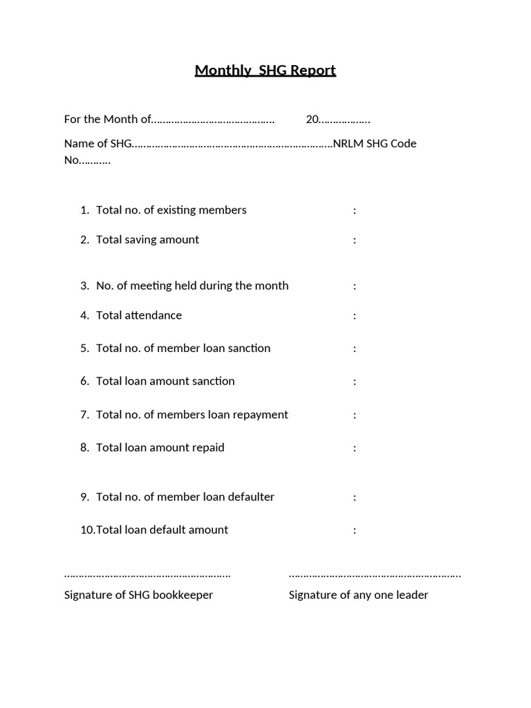 Monthly SHG Grading Report | PDF
