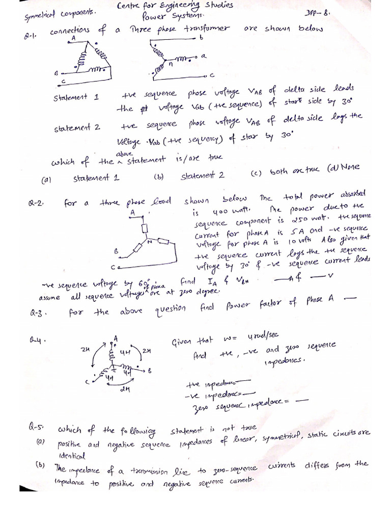 Power Systems DPP 8 | PDF