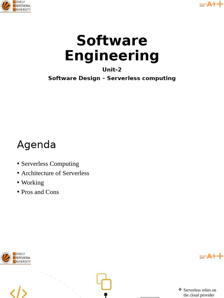 A93582882 24 2025 CSE320 Unit2 9 Serverless Computing PM | PDF | Cloud ...