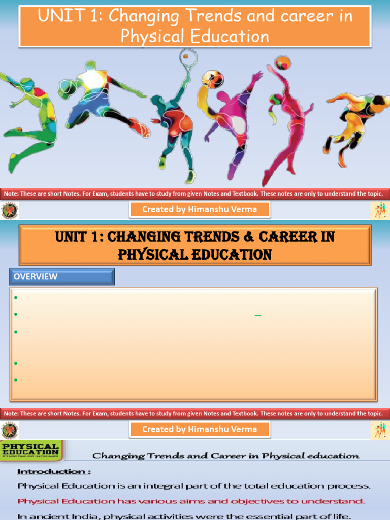 2025 XI Changing Trends Career in Physical Education | PDF