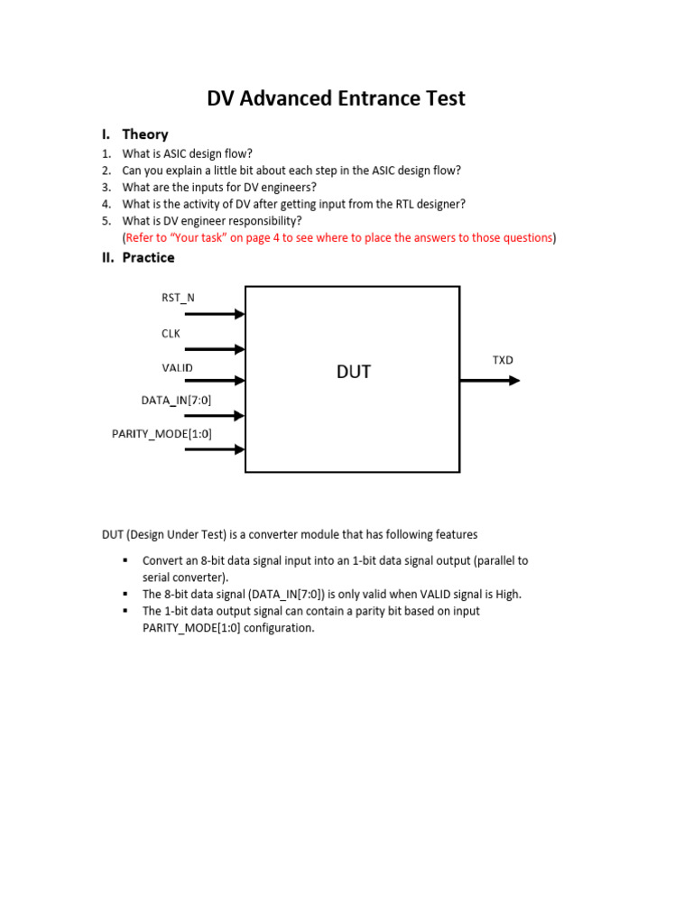 ASIC Design Flow and DV Testing Guide | PDF | Bit | Computer Engineering