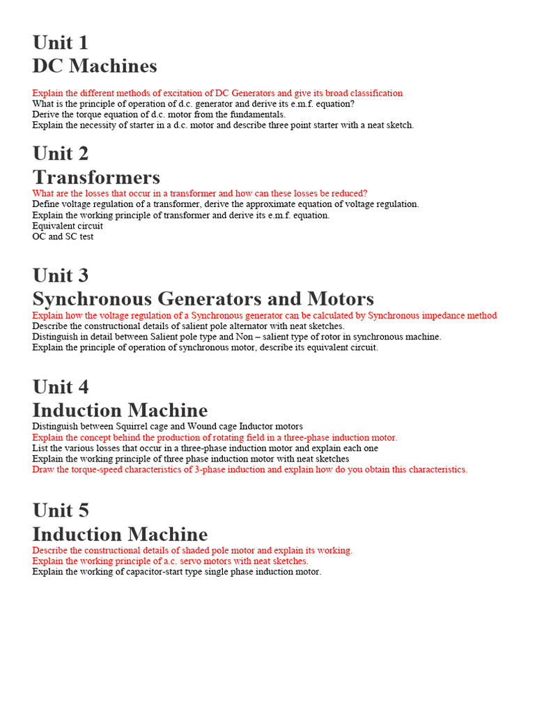 DC Machines and Transformers Overview | PDF | Electric Motor ...