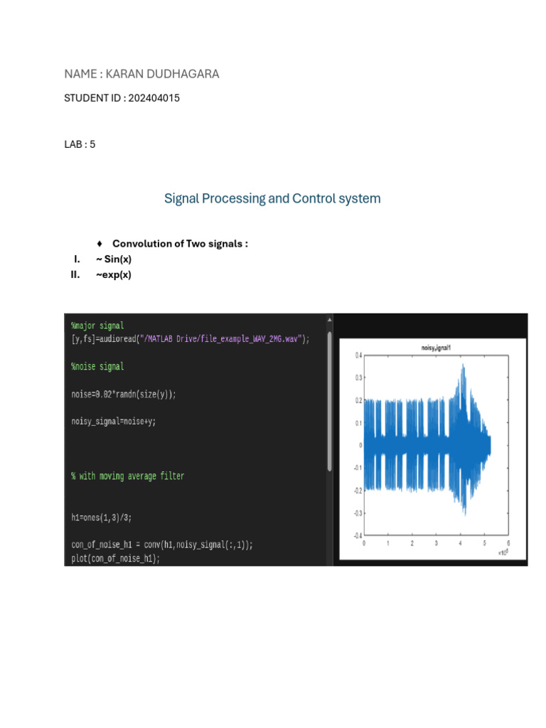 Speech Lab 5 | PDF