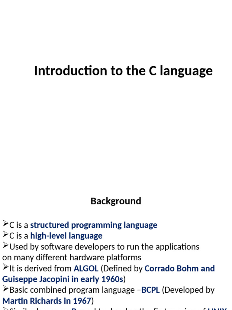 Introduction to C Programming Basics | PDF | C (Programming Language ...
