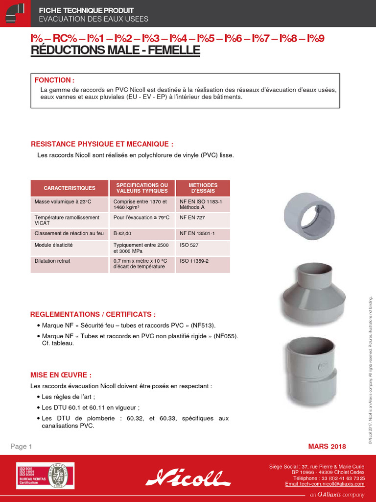 Raccords PVC pour évacuation des eaux | PDF | Polychlorure de vinyle ...