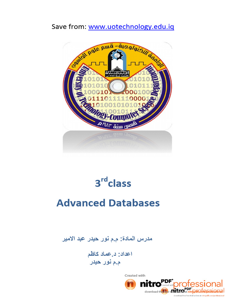 Advanced Database Concepts Overview | PDF | Databases | Database ...