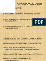 Criticas Al Enfoque Conductista