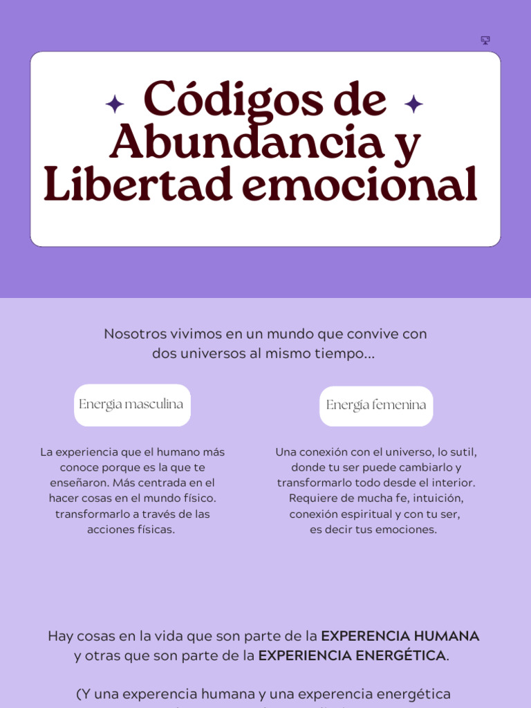 Abundancia y Emociones: Claves para Recibir | PDF | Las emociones ...