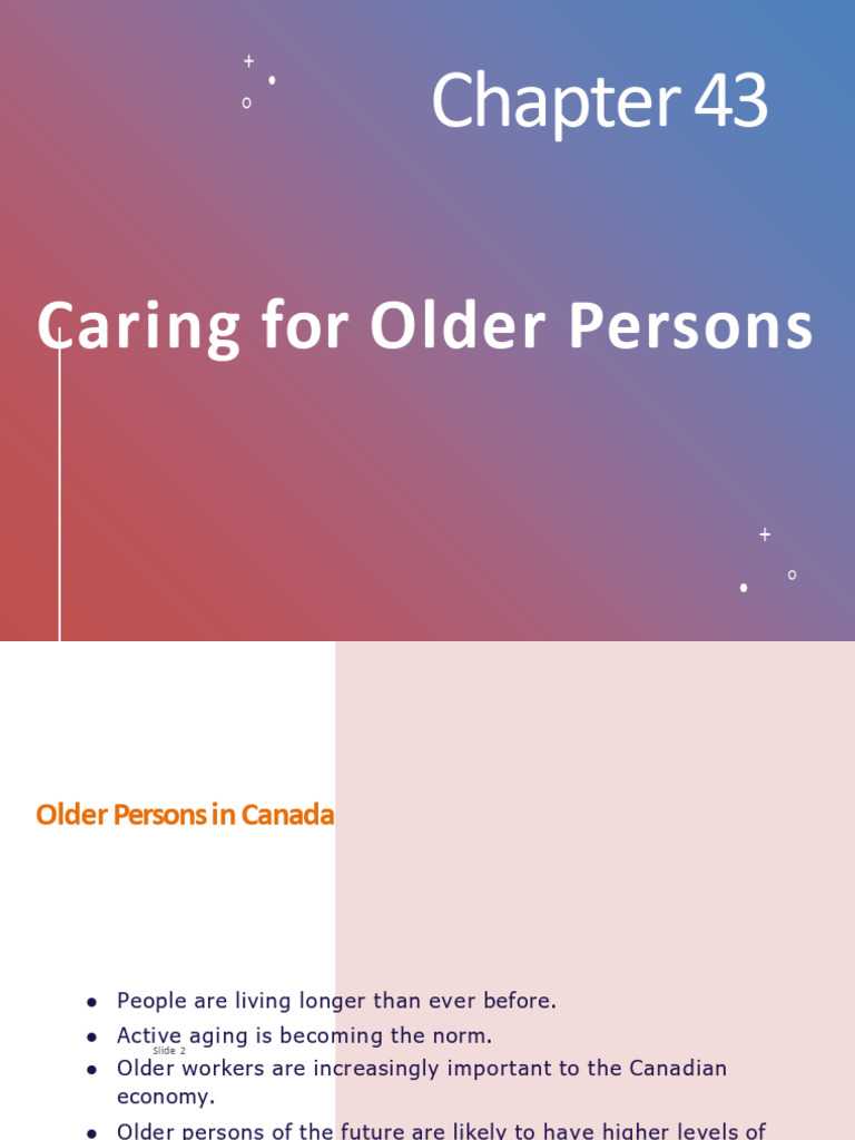 Caring for Aging Canadians: Insights and Challenges | PDF | Circulatory ...
