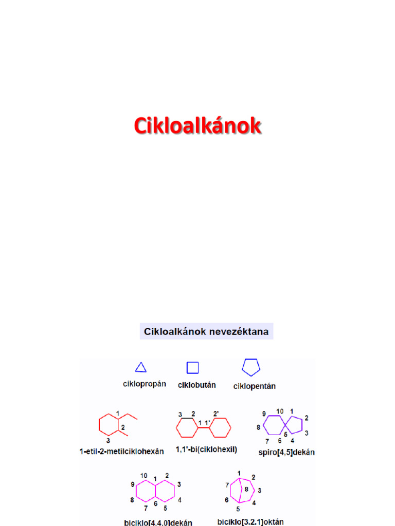 05 Cikloalkanok Koolaj | PDF