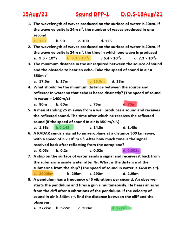 Sound DPP-1 (9th) | PDF | Sound | Waves