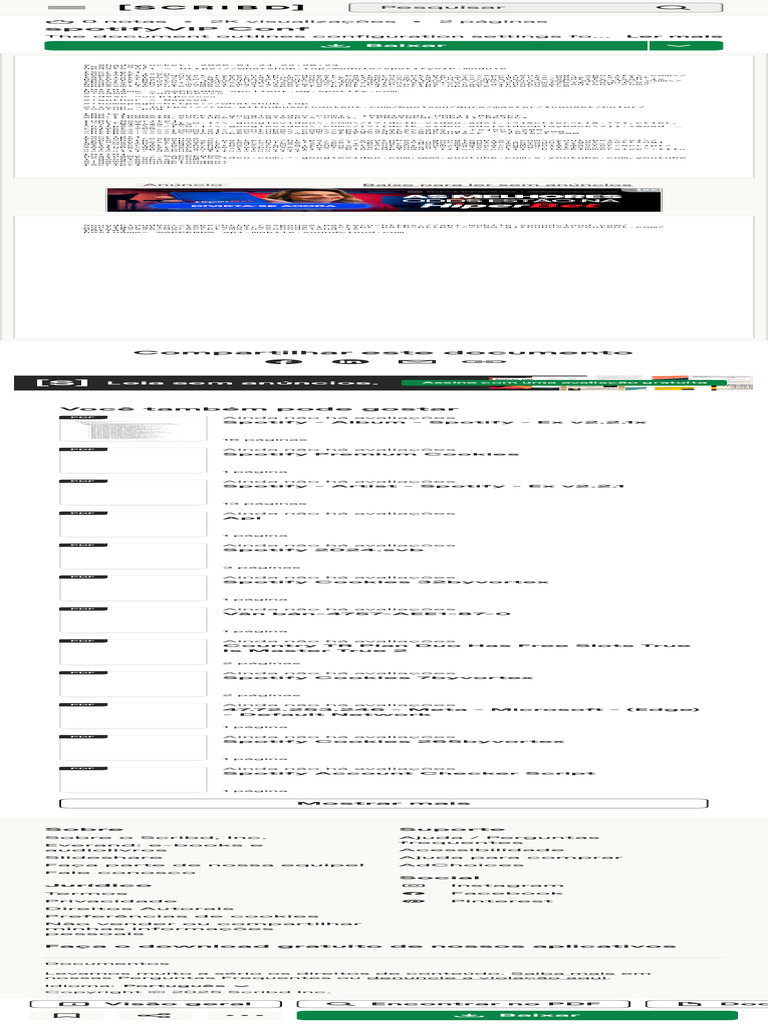 Configurações de Shadowrocket para Spotify | PDF | Programas | Informática
