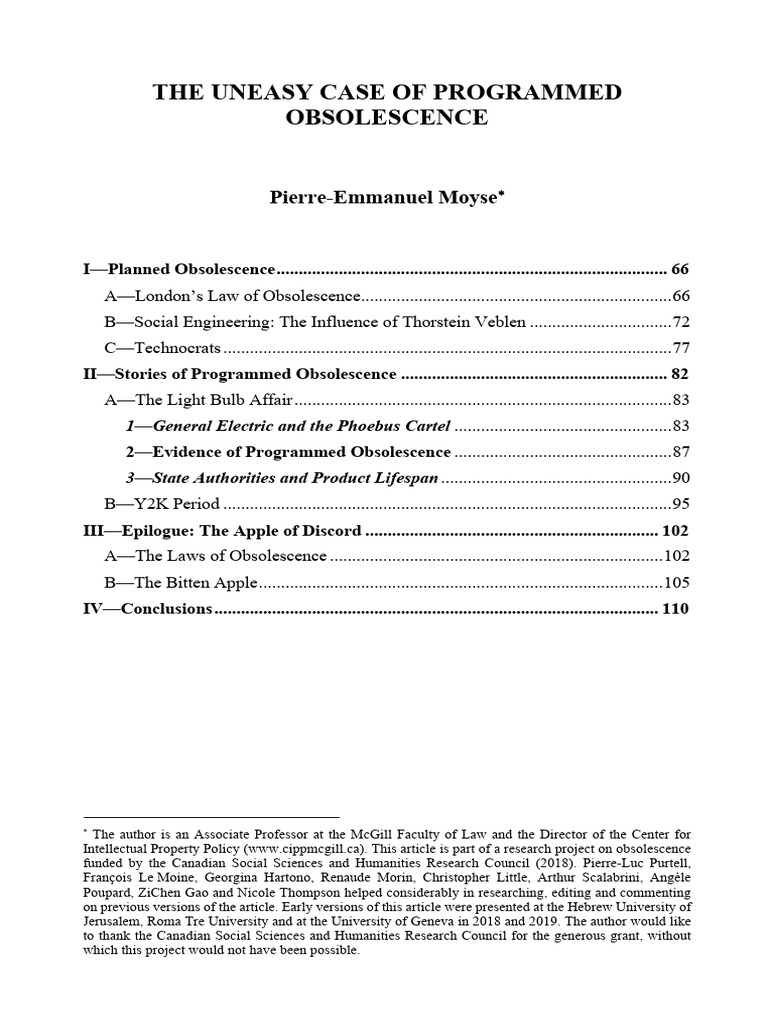 Understanding Programmed Obsolescence | PDF | John Maynard Keynes ...