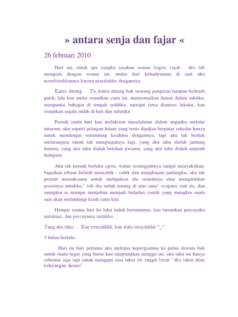 Antara Senja Dan Fajar Pdf