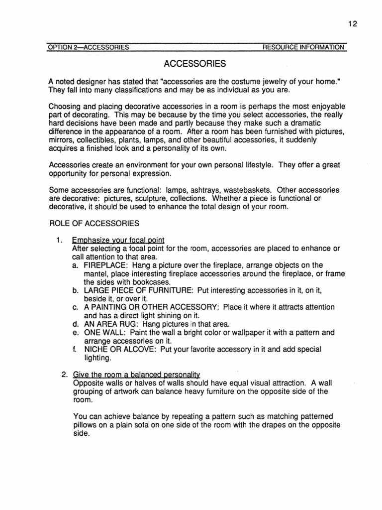 Accessories | PDF