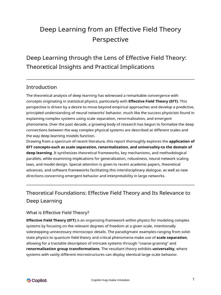 DeepLearning From EFT Point of View | PDF | Deep Learning | Quantum ...