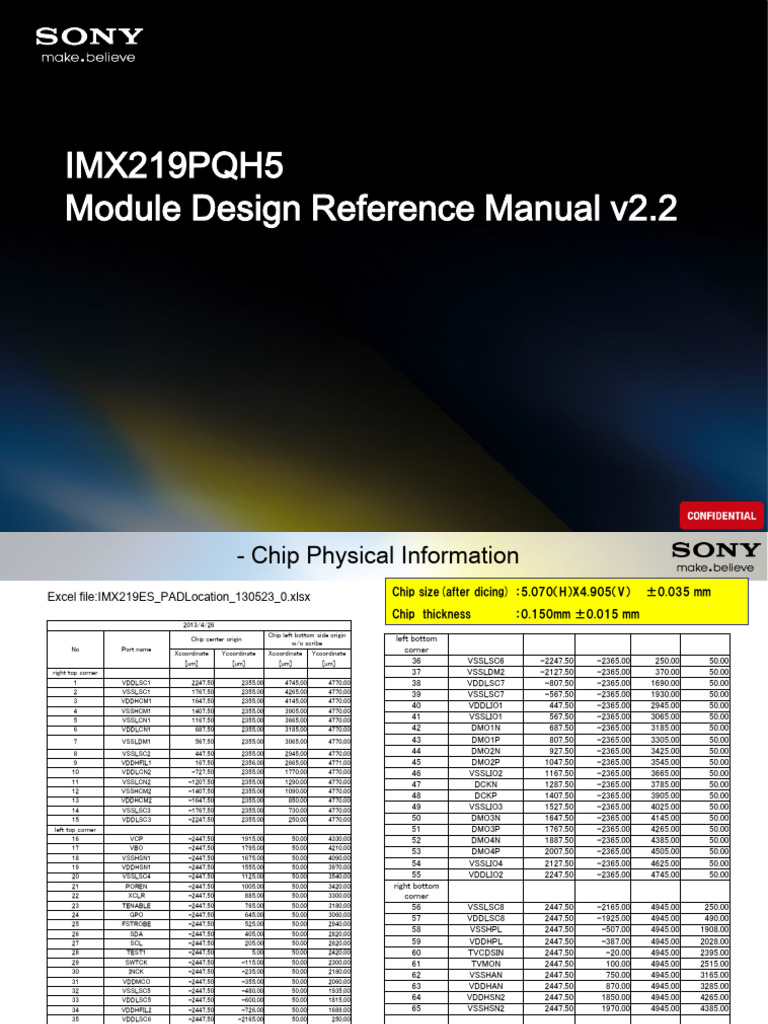 IMX219PQH5 Module Design Manual | PDF | Computer Engineering ...
