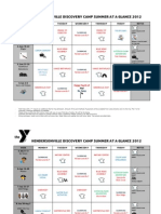 Hendersonville Discovery Camp Summer at A Glance 2012: Monday Tuesday Wednesday Thursday Friday Notes