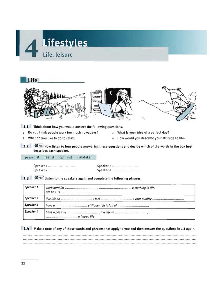 Vocabulary For Ielts Unit 4 Life Leisure | PDF