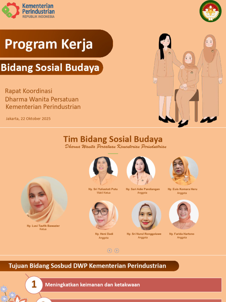 Program Kerja Sosbud DWP 2025-2026 | PDF