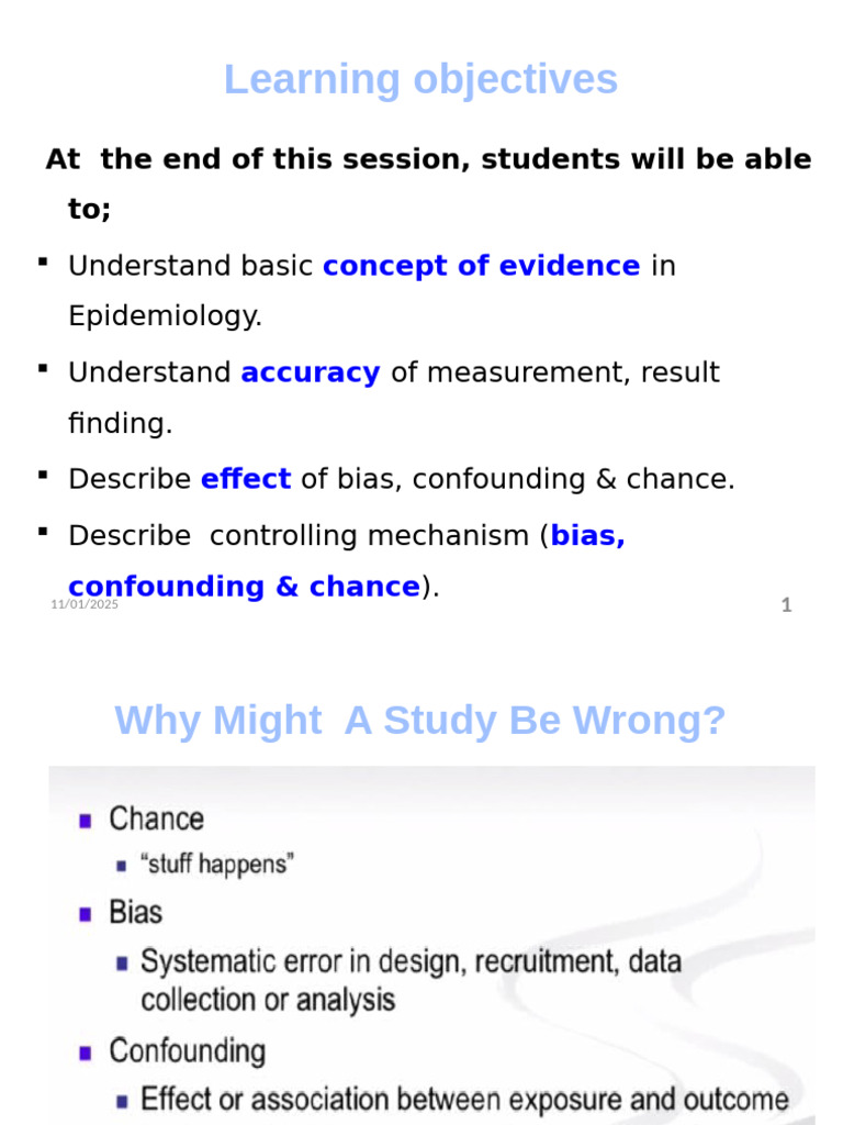 Understanding Bias and Validity in Epidemiology | PDF | Validity ...
