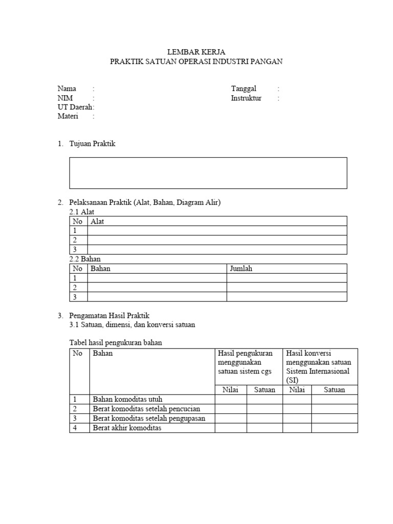 Lembar Kerja Satop 1 | PDF