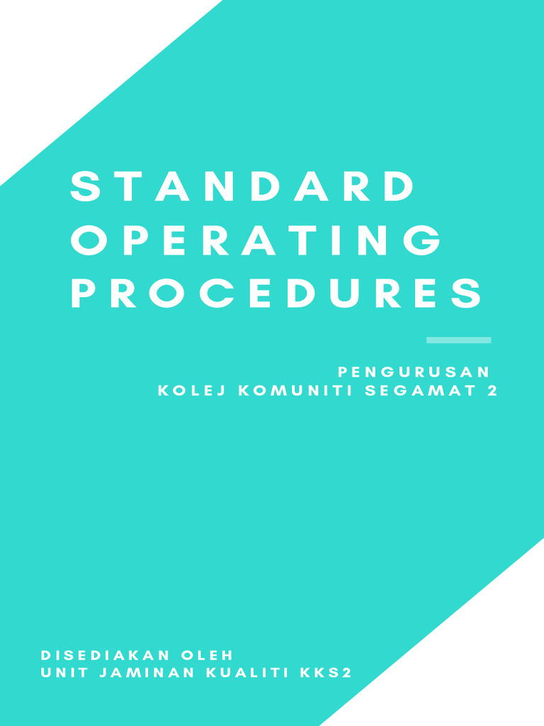 Standard Operating Procedures | PDF